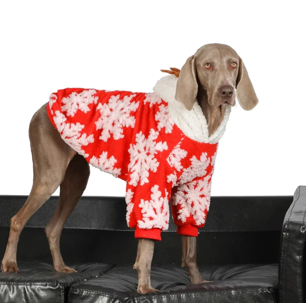 Cozy and Stylish Large Dog Clothes for Autumn & Winter: Discover the Ultimate Lamb Cashmere Warm Plush Coat for Your Furry Friend!