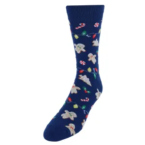 CTM® Men's Holiday Gingerbread Novelty Socks (1 Pair)