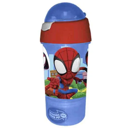 Danawares Spidey & His Amazing Friends Sip n' Snack Bottle 380mL 180mL