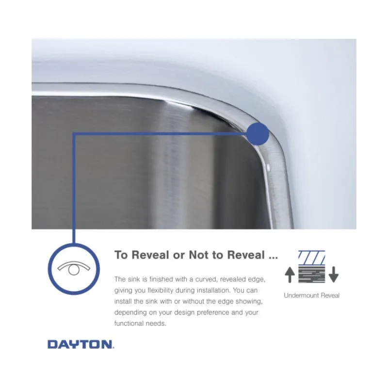 Dayton 20.5" x 31.75" x 10" Stainless Steel Double-Basin Undermount Kitchen Sink in Radiant Satin