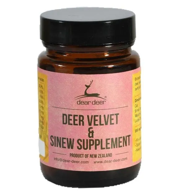 Dear Deer Velvet & Sinew Dog Supplement Set (3 bottles)