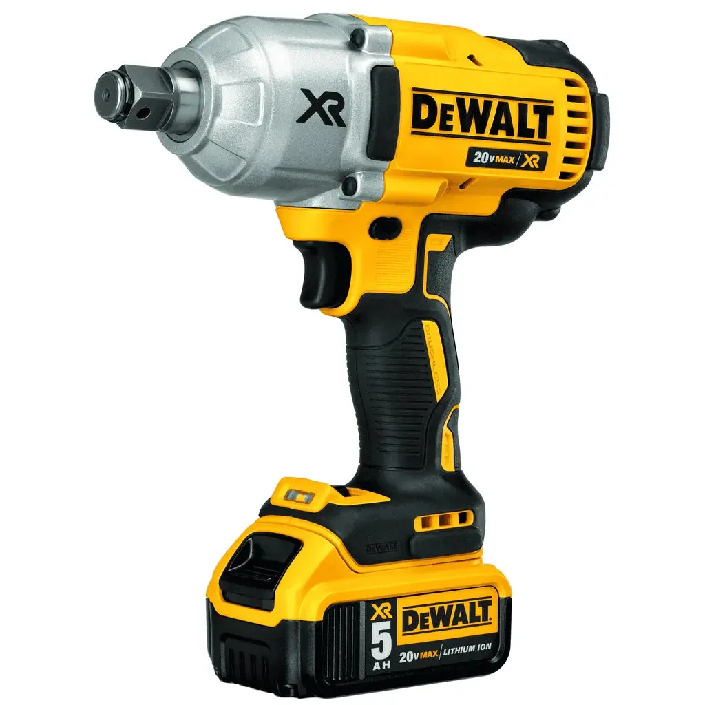 DeWalt 20V MAX* XR‚® High Torque 3/4" Impact Wrench with Hog Ring Anvil, 5.0Ah