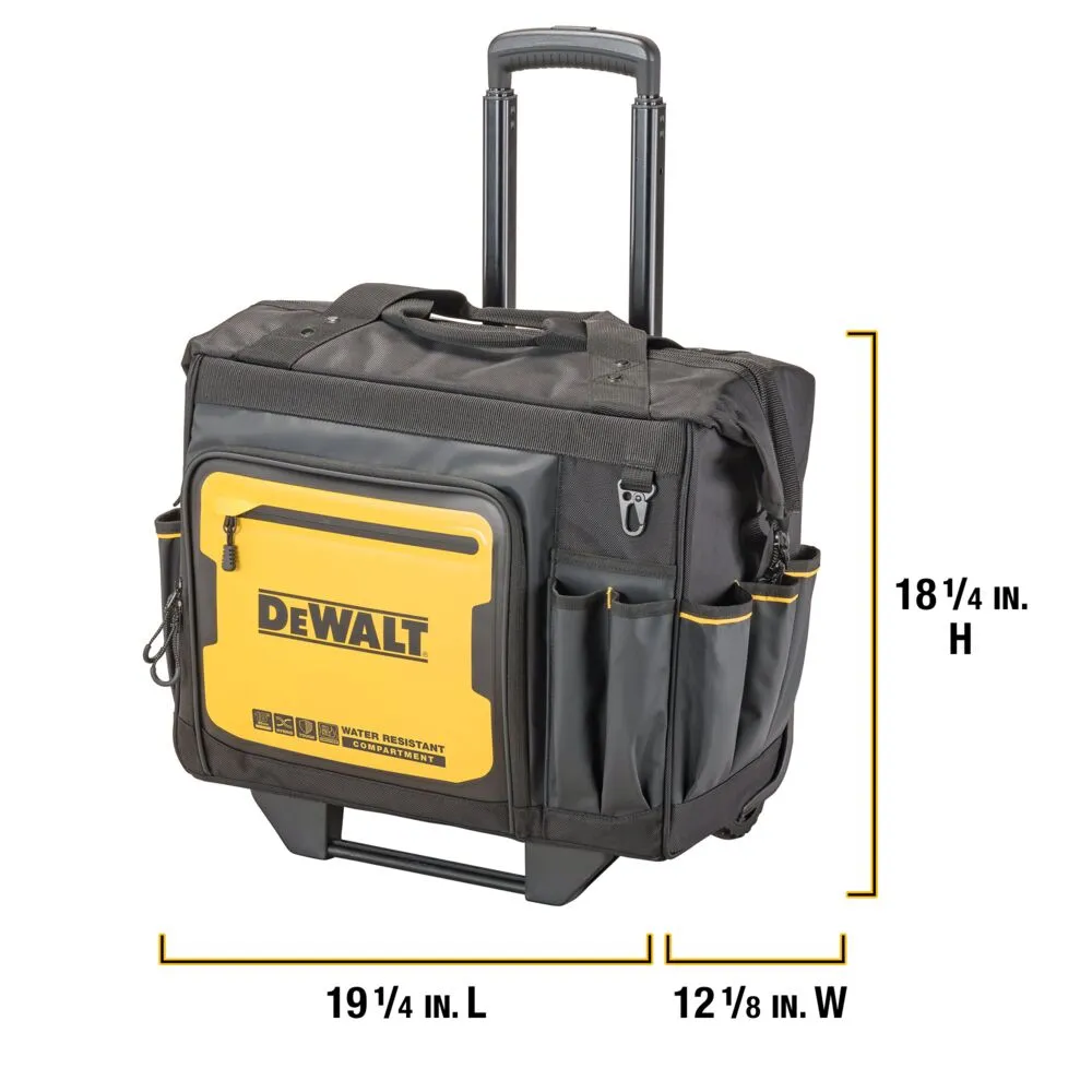 DeWALT DWST560107 18" PRO Durable Water Resistant Rolling Tool Bag