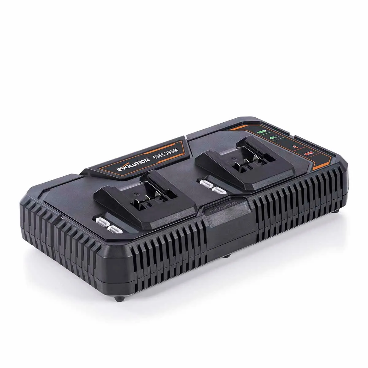 Evolution Cordless Dual Port Li-Ion 18v EXT Fast Charger & Double Battery Pack Bundle