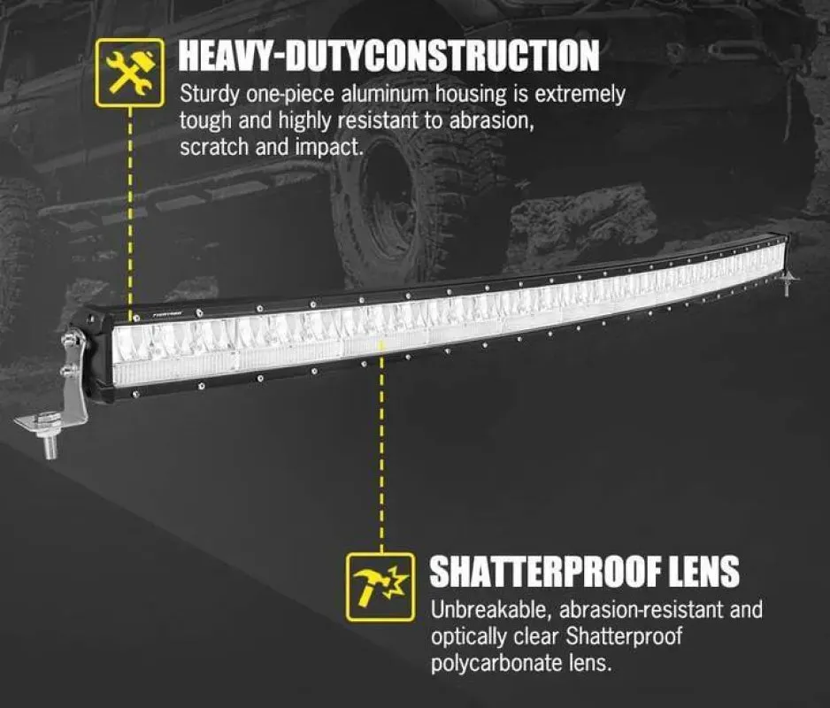 FieryRed 50" Curved LED Light Bar
