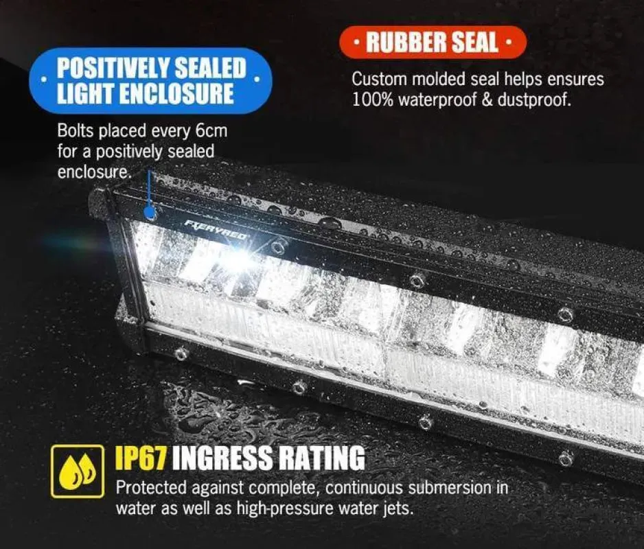 FieryRed 50" Curved LED Light Bar