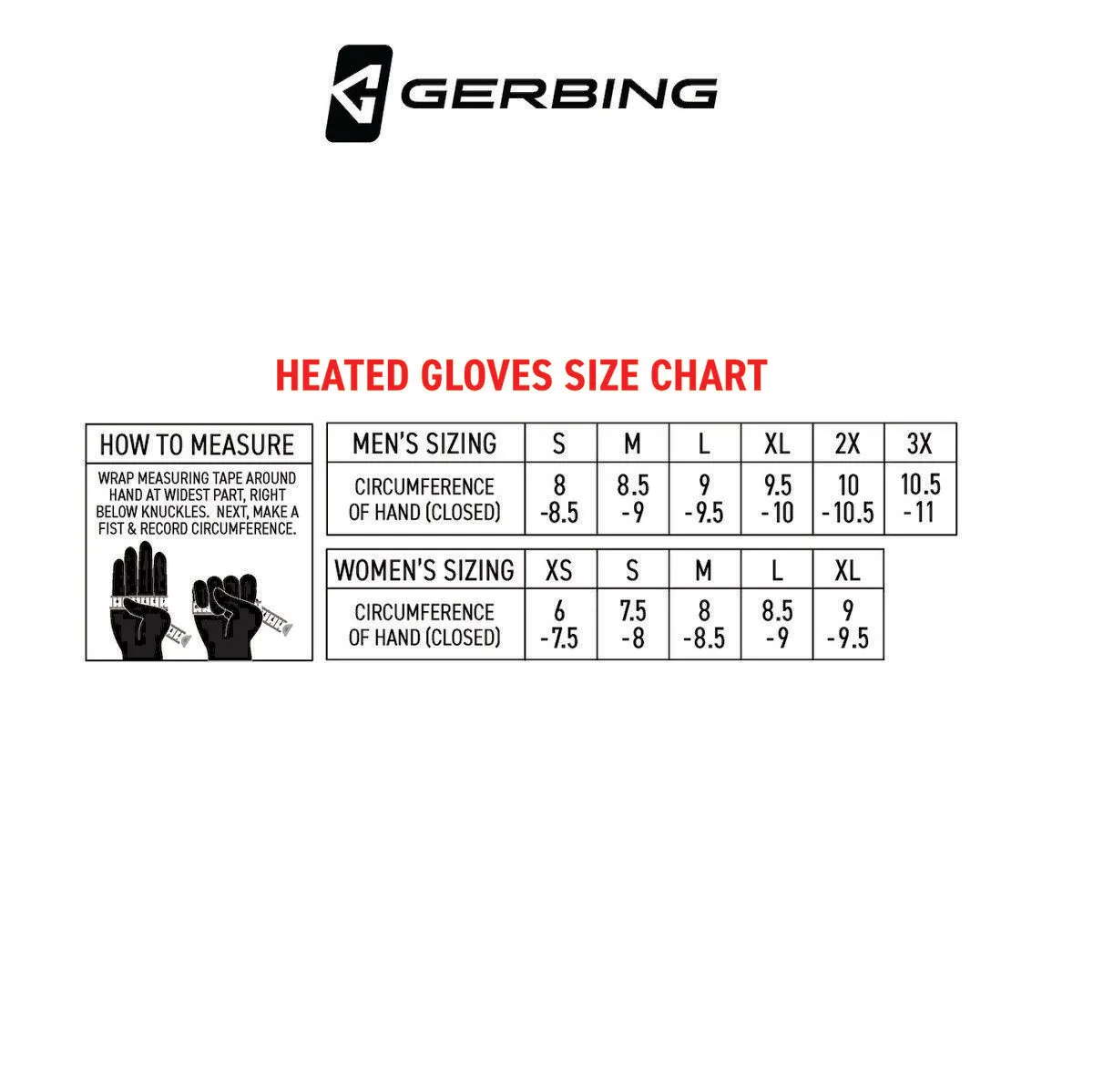 Gerbing Hero Heated Gloves - 12V Motorcycle