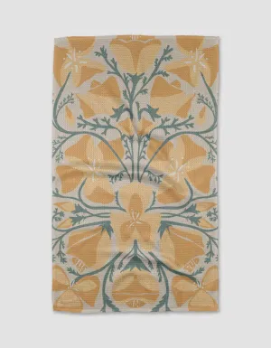 Golden Poppy Kitchen Towel