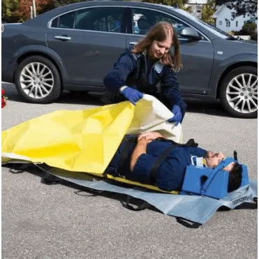 Graham Medical VisiBlanket Emergency Blanket, 2 Ply Tissue / Poly, Yellow / White