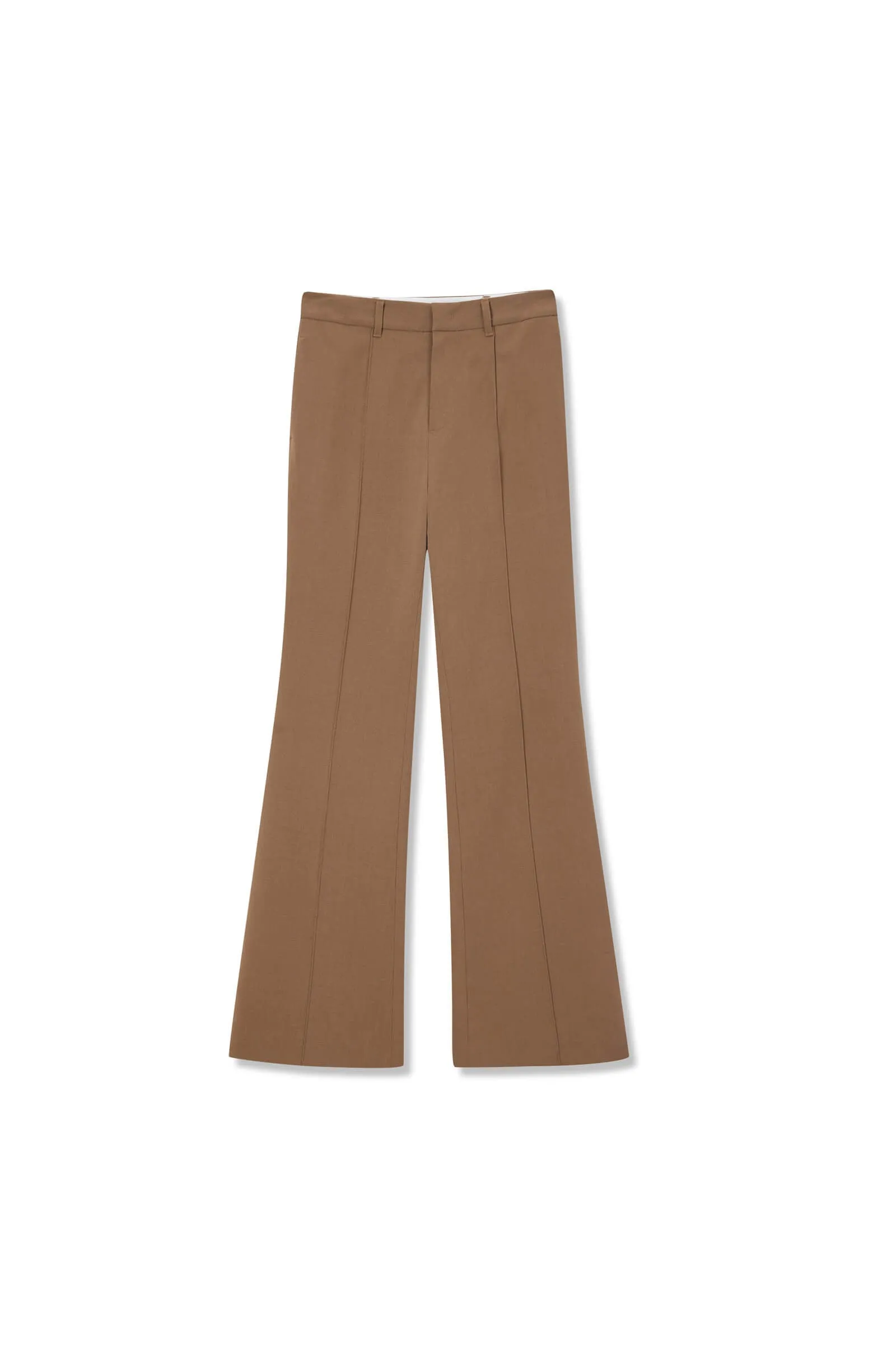 High-Slit Flared Casual Pants
