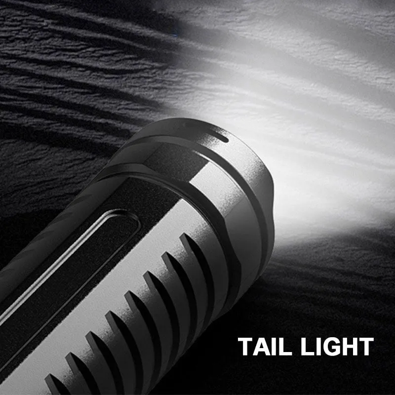 Hot saleMultifunctional White Laser Telescopic Zoom Tactical Flashlight