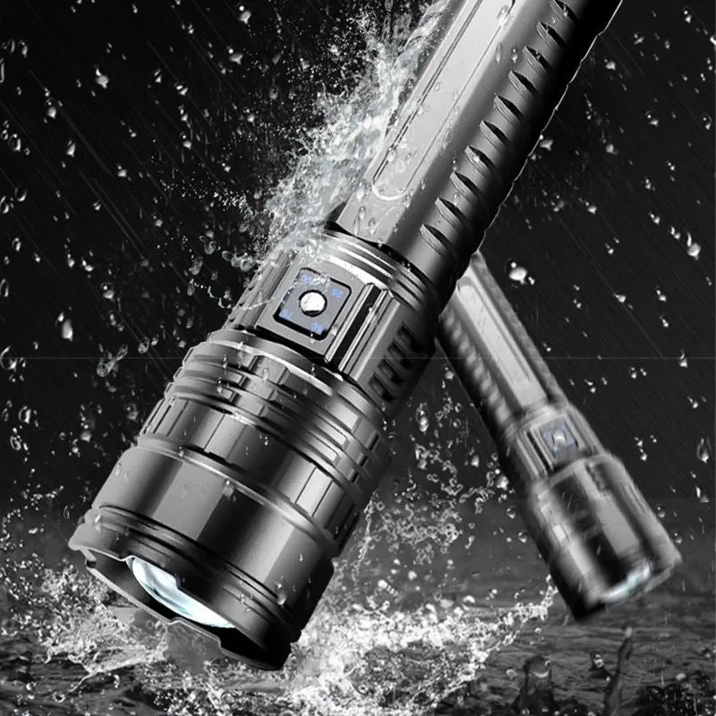 Hot saleMultifunctional White Laser Telescopic Zoom Tactical Flashlight