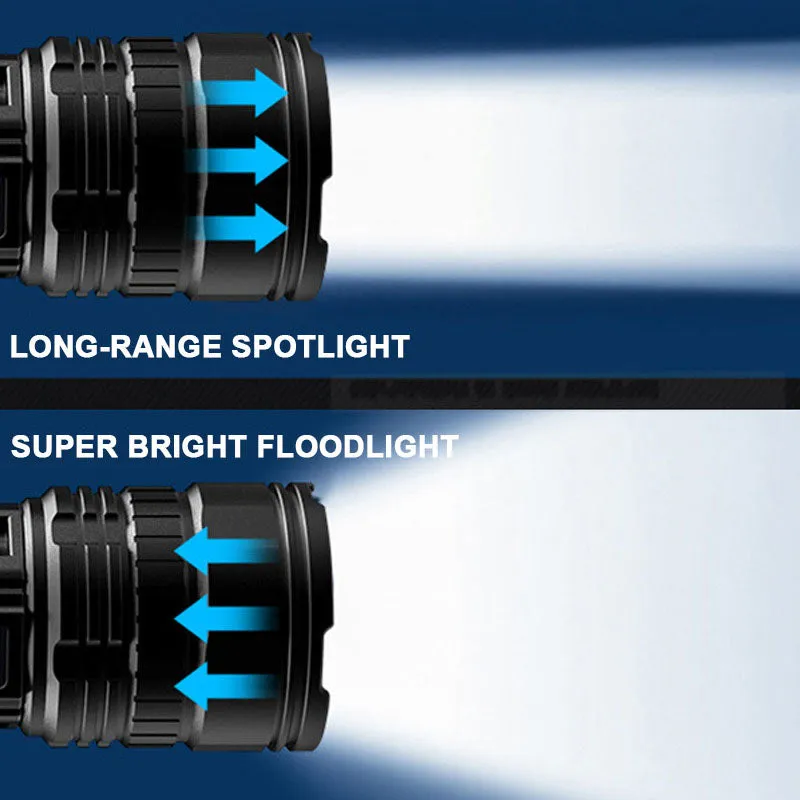 Hot saleMultifunctional White Laser Telescopic Zoom Tactical Flashlight