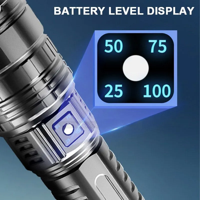 Hot saleMultifunctional White Laser Telescopic Zoom Tactical Flashlight