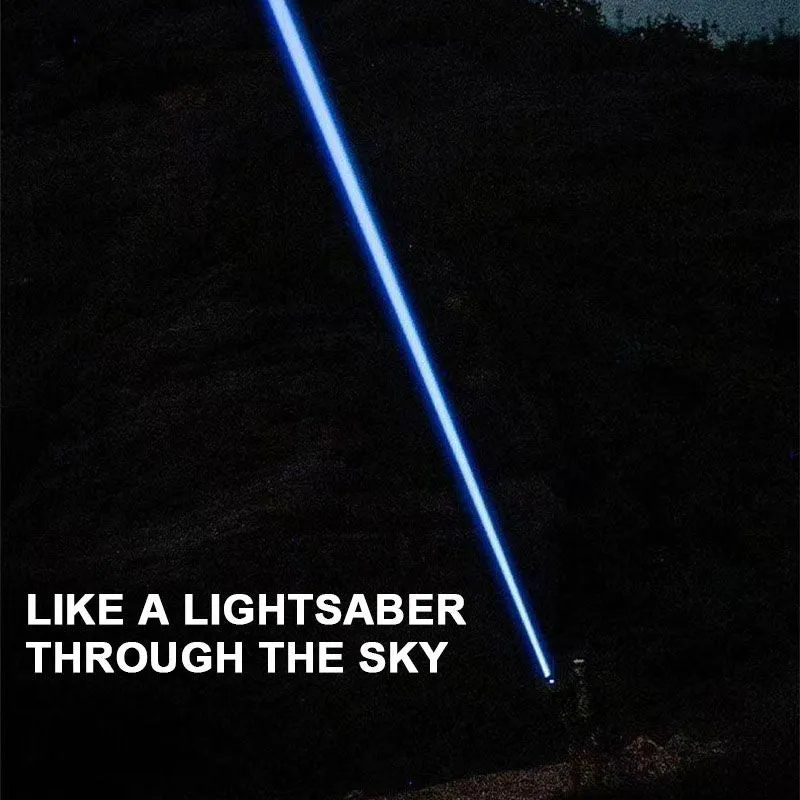 Hot saleMultifunctional White Laser Telescopic Zoom Tactical Flashlight