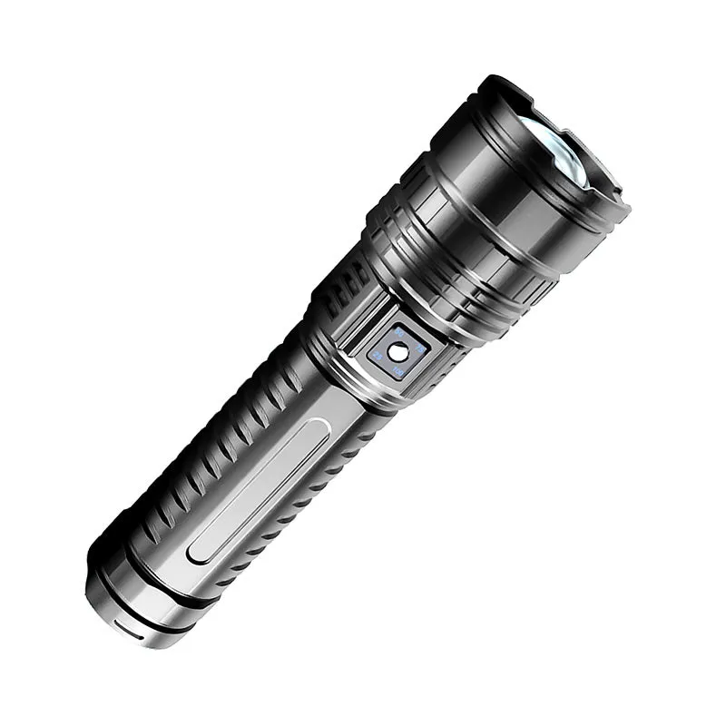 Hot saleMultifunctional White Laser Telescopic Zoom Tactical Flashlight