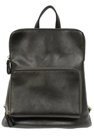 Julia Mini Backpack, Metallic Graphite