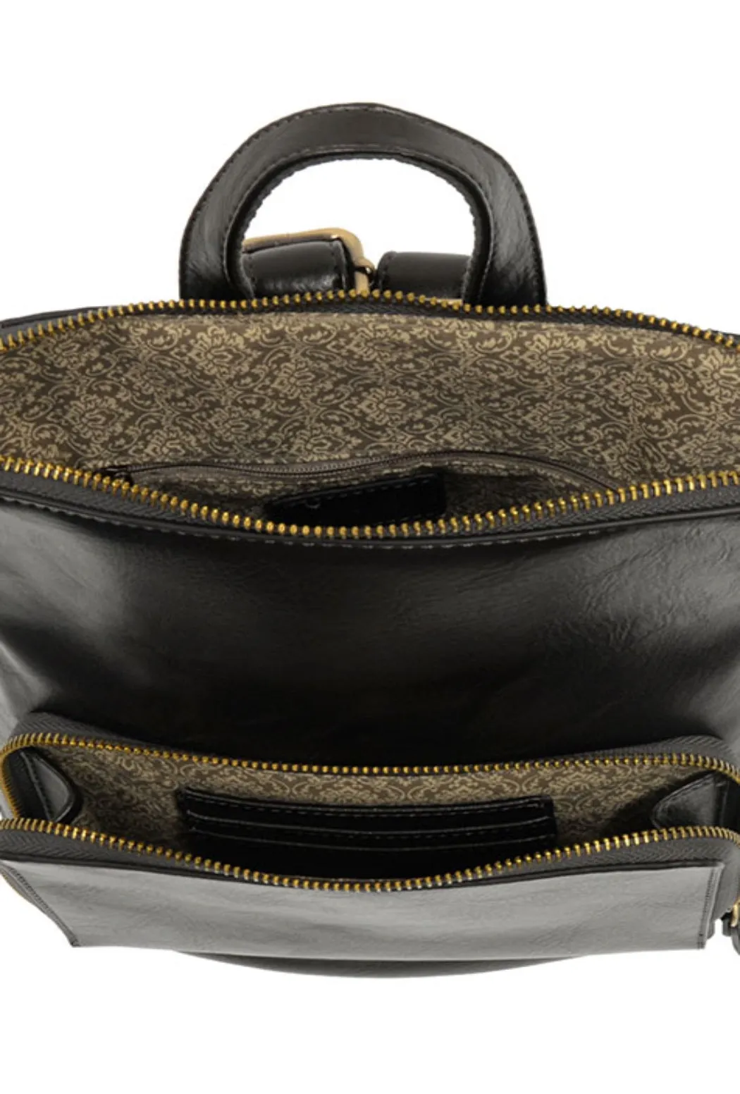 Julia Mini Backpack, Metallic Graphite