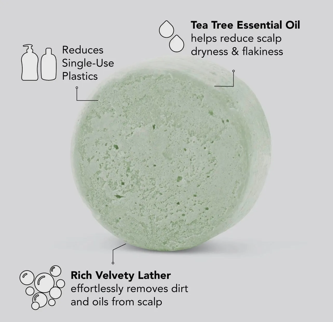 Kitsch Tea Tree & Mint Clarifying Shampoo Bar