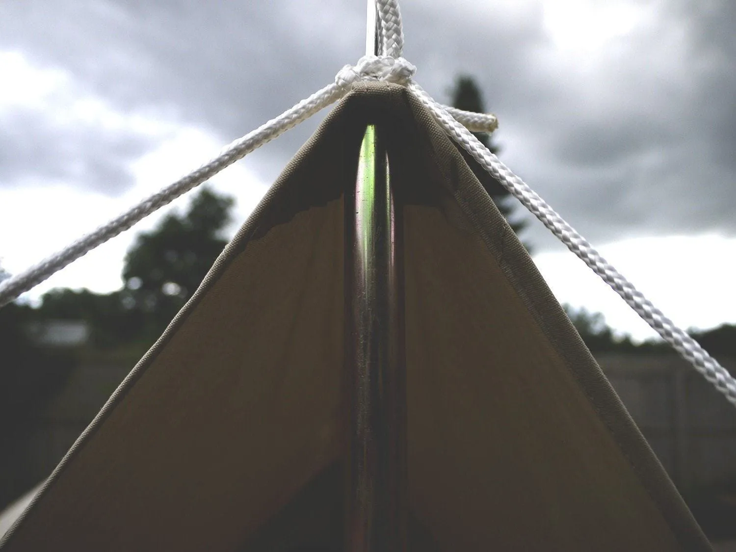 Large Canvas Bell Tent Awning 400 x 260 – 2 pole