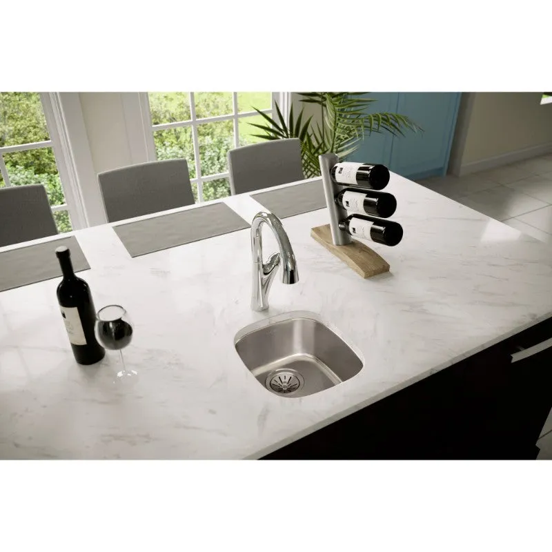 Lustertone Classic 15.75" x 14.25" x 5.94" Stainless Steel Single-Basin Undermount Kitchen Sink