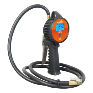 Martins MH-30 Digital Tire Inflator, Flate Mate, 6ft, 174 PSI, Clip-On