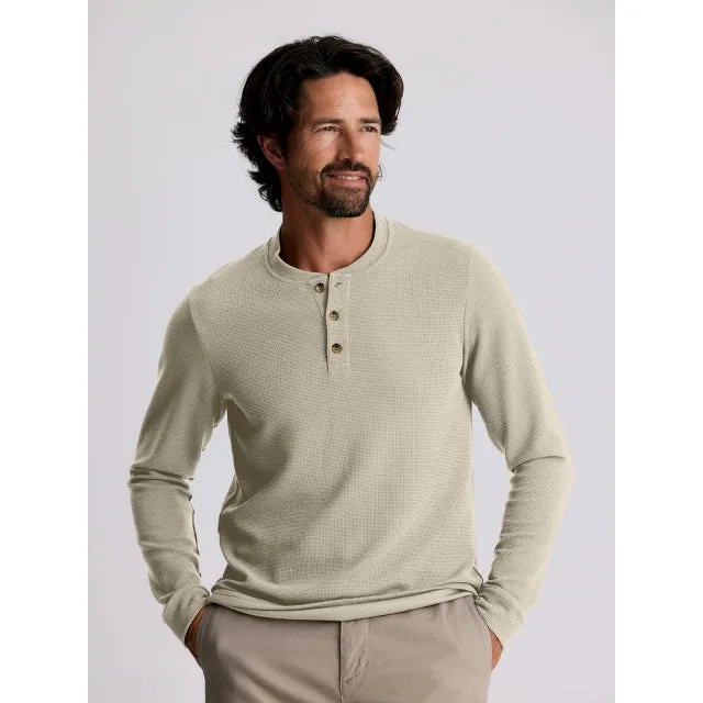 Men's Waffle Long Sleeve Henley
