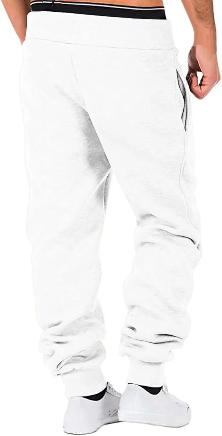 Mens Workout Cargo Sweatpants Jogger Sweatpants for Men Men's Fleece Lounge Pants Mens Fleece Active Athletic Workout
