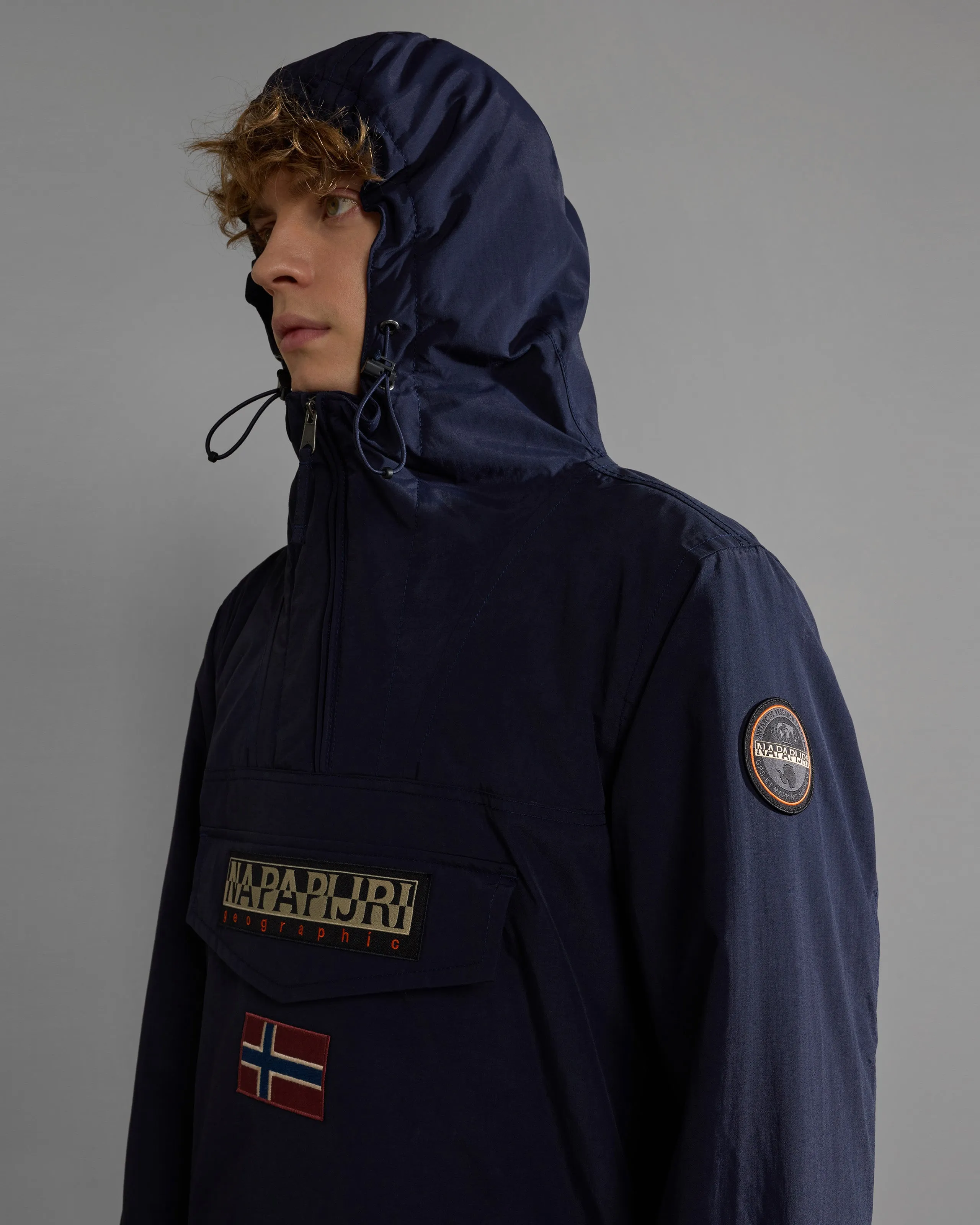 Napapijri Rainforest Winter 3 Anorak Jacket - Blue Marine
