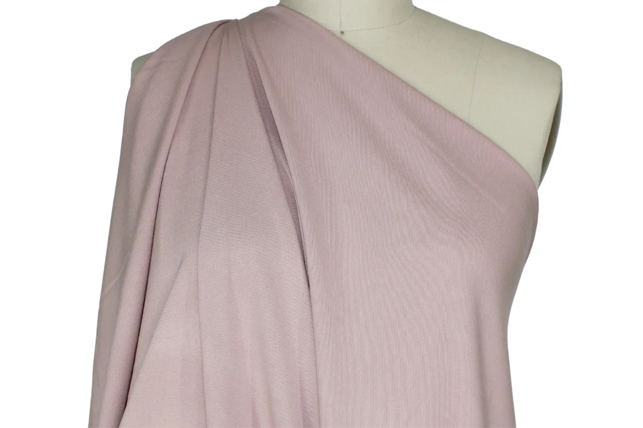 NY Designer Stretch Rayon-Cotton Twill - Dusky Rose