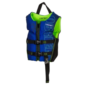 OBrien 2024 Child Flex V-Back Life Jacket- Blue / Lime(33-55 lbs)