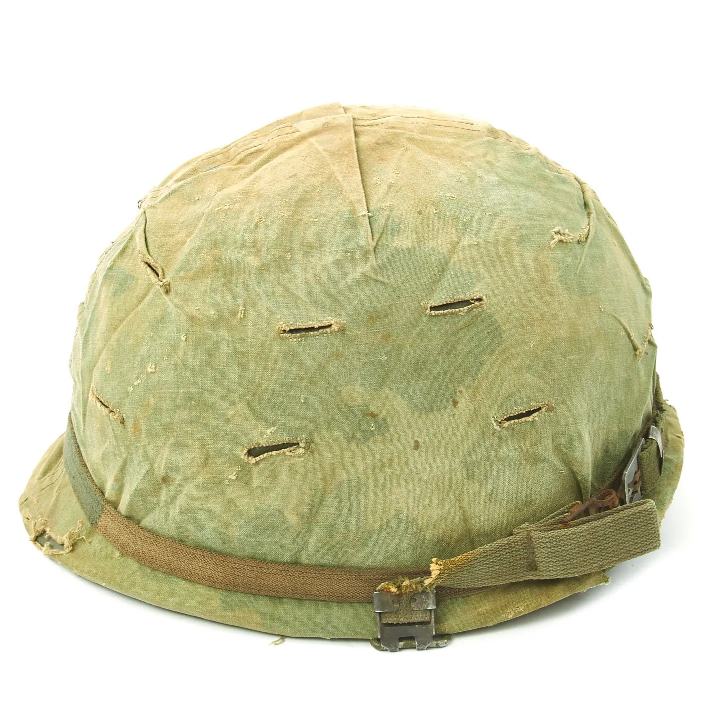 Original U.S. Vietnam War Infantryman Fatigue Uniform and M-56 Gear Set with M72 A2 LAW Light Anti-Tank Weapon