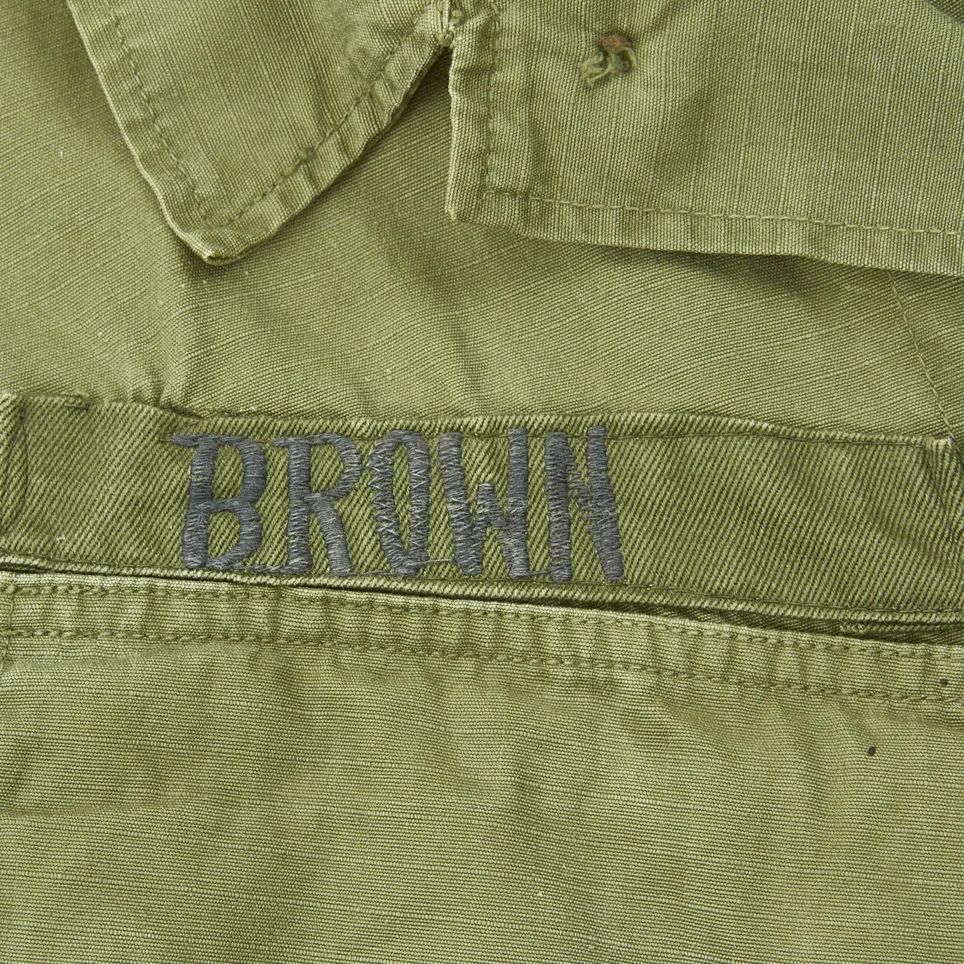 Original U.S. Vietnam War Infantryman Fatigue Uniform and M-56 Gear Set with M72 A2 LAW Light Anti-Tank Weapon
