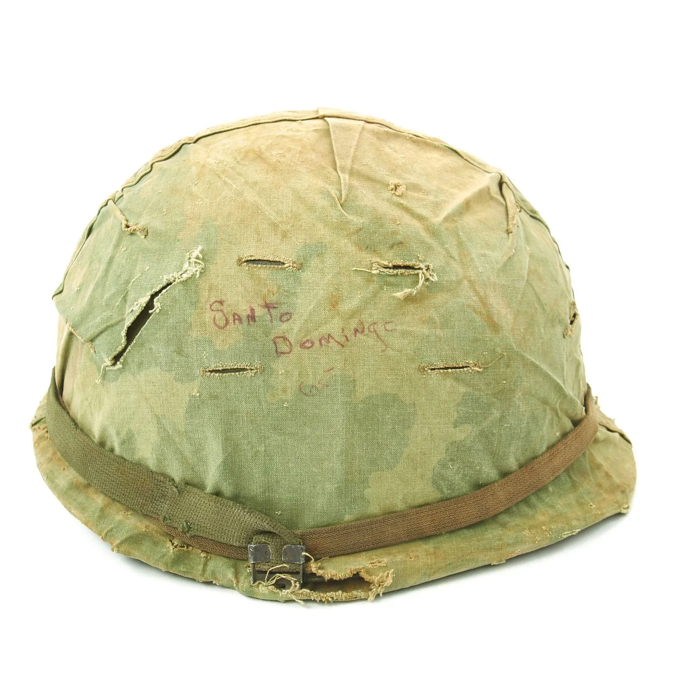 Original U.S. Vietnam War Infantryman Fatigue Uniform and M-56 Gear Set with M72 A2 LAW Light Anti-Tank Weapon