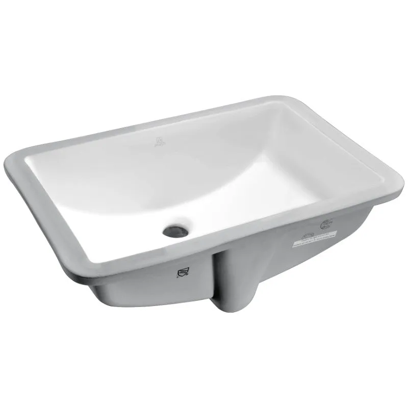 Pegasus 21" Undermount Bathroom Sink in White