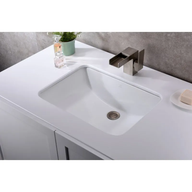 Pegasus 21" Undermount Bathroom Sink in White