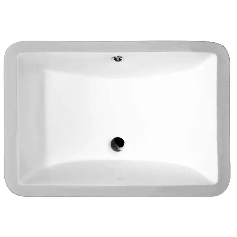 Pegasus 21" Undermount Bathroom Sink in White