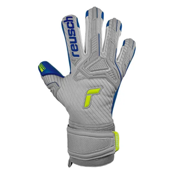 Reusch Attrakt Freegel Gold Goalkeeper Gloves- Silver