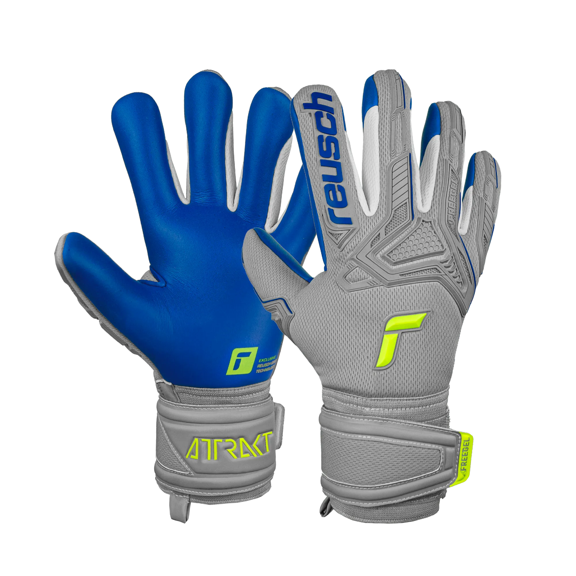 Reusch Attrakt Freegel Gold Goalkeeper Gloves- Silver