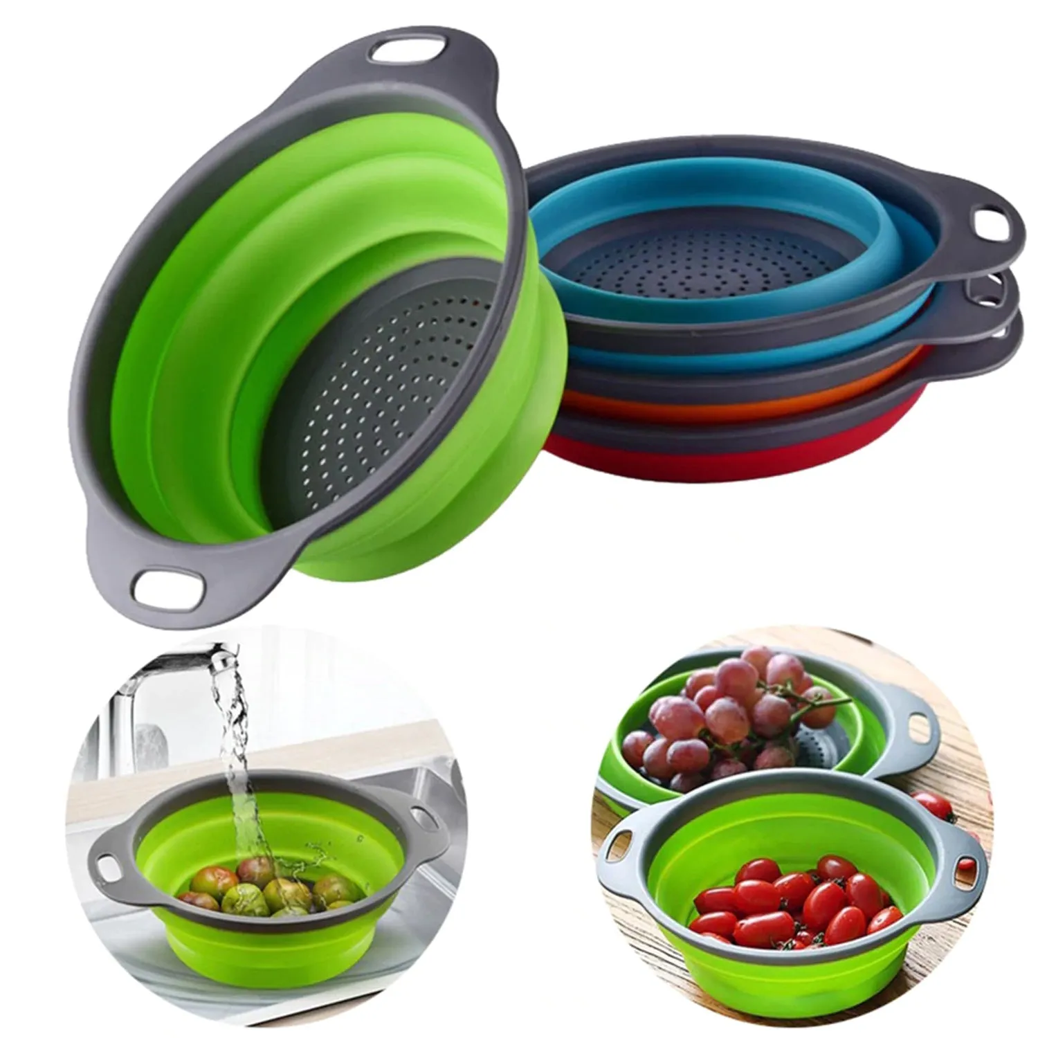 Round Small Silicone Strainer widely used in all kinds of household kitchen purposes while using at the time of washing utensils for wash basins and sinks etc.
