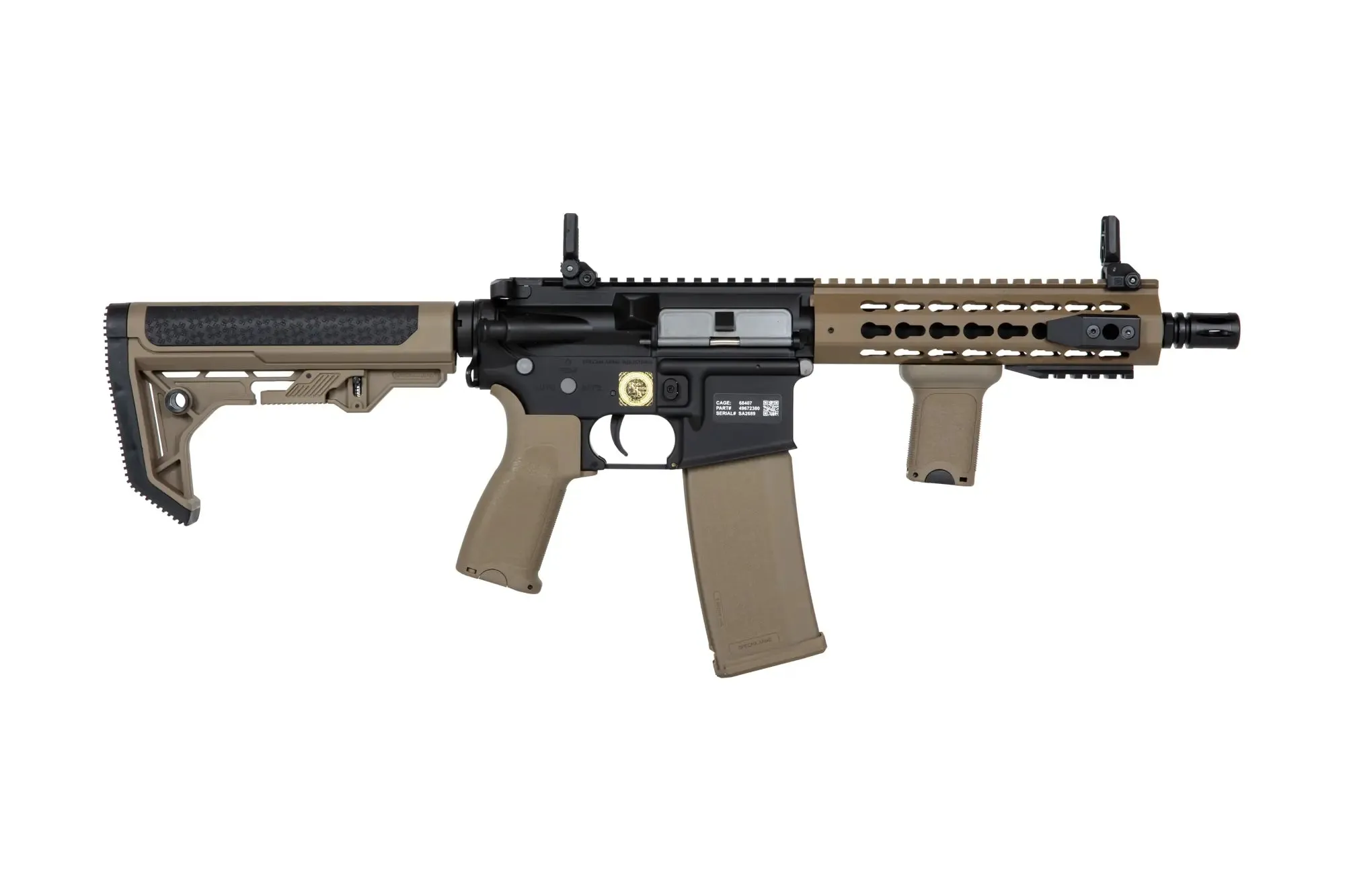 SA-E08 EDGE Light Ops Stock HAL2 Half-Tan