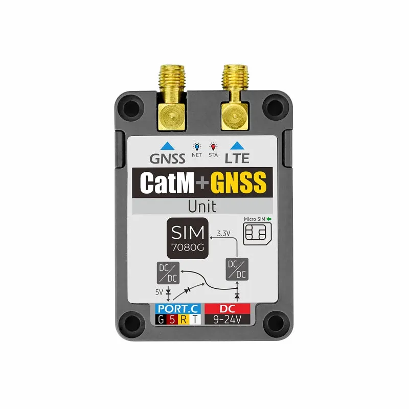 SIM7080G CAT-M/NB-IoT GNSS Unit with Telec Antenna