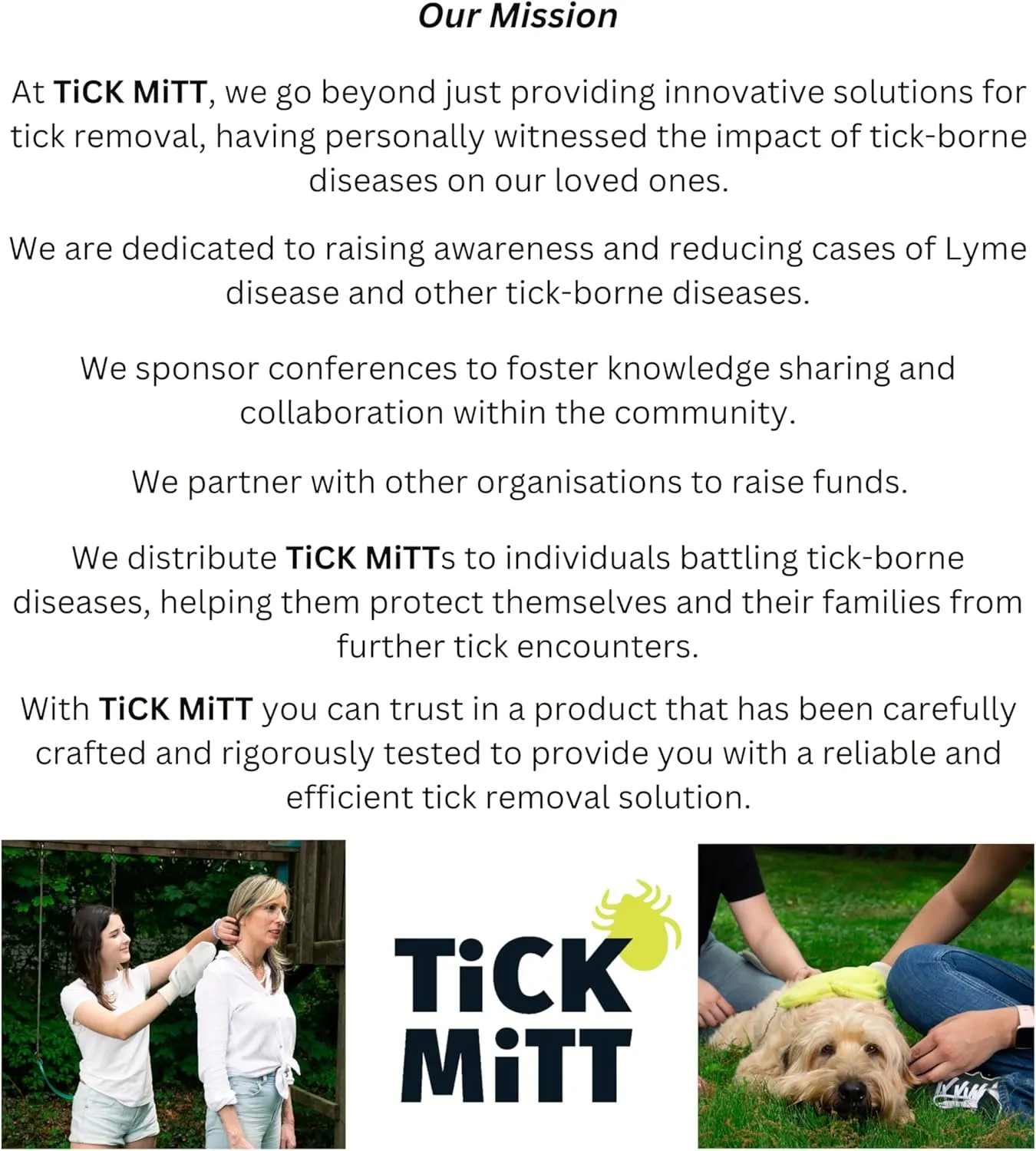 Yellow Tick Defense Glove - Durable, Comfortable, and Easy-to-Use Protective Tool for Humans and Pets to Safely Handle Ticks